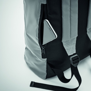 Logo trade corporate gift photo of: Reflective Rolltop backpack