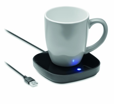 Logo trade promotional giveaways image of: Mug warmer in ABS