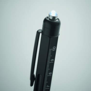 Logo trade promotional giveaways picture of: Spirit level pen with ruler