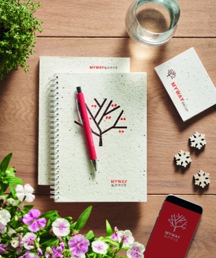 Logotrade business gift image of: A5 seed paper cover notebook