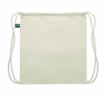 Logo trade promotional merchandise photo of: Drawstring bag Fairtrade