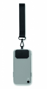 Logo trade promotional giveaways image of: Polyester phone wrist strap