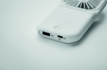Logo trade promotional merchandise picture of: Portable foldable or desk fan