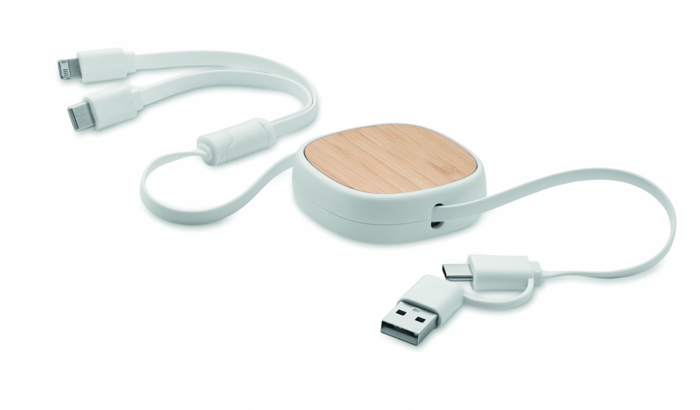 Logotrade promotional item picture of: Retractable charging USB cable