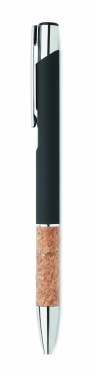Logotrade promotional giveaway picture of: Ballpoint pen made of aluminum with a cork grip