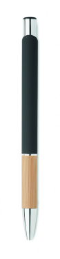 Logotrade advertising product image of: Ballpoint pen made of aluminum with a bamboo grip