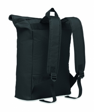 Logo trade promotional products image of: 600Dpolyester rolltop backpack