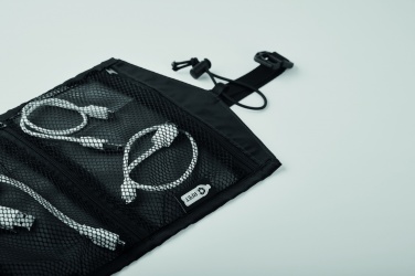 Logo trade promotional item photo of: 210RPET travel cable organizer