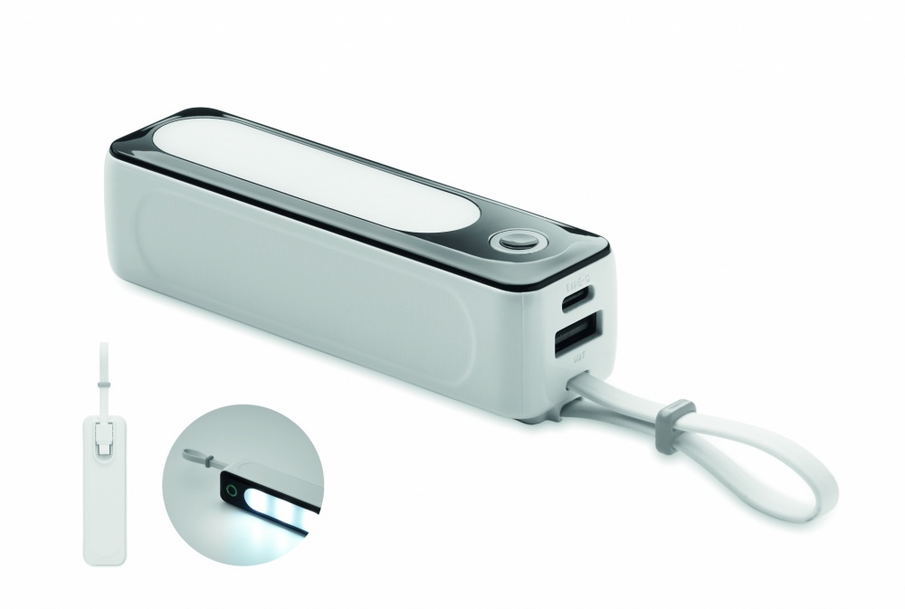 Logo trade promotional product photo of: 5000 mAh power bank with COB