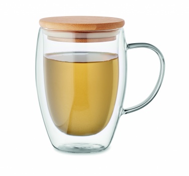 Logo trade promotional giveaways image of: Double wall borosilicate mug