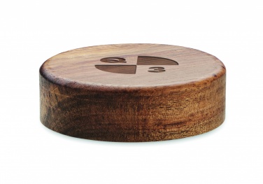 Logotrade advertising products photo of: Wireless charger in acacia 15W