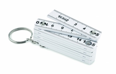 Logo trade corporate gifts image of: Carpenters ruler key ring 50cm Kotka