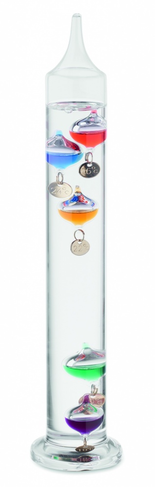 Logo trade promotional item photo of: Galileo thermometer glass 28cm