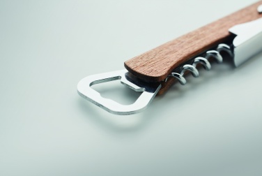 Logotrade promotional item picture of: 3 in 1 bamboo bottle opener WOOL
