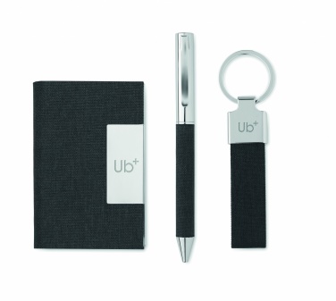 Logotrade promotional product picture of: 3-piece gift set in a gift box with customizable printing