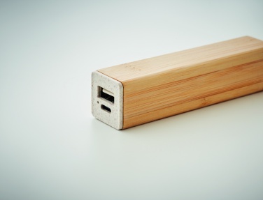 Logo trade promotional gifts image of: Power bank 2600 mAh
