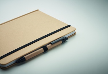 Logo trade advertising products image of: Caratil A5 notebook in recycled carton