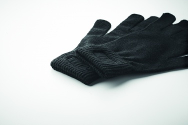 Logotrade promotional products photo of: Knitted gloves in RPET