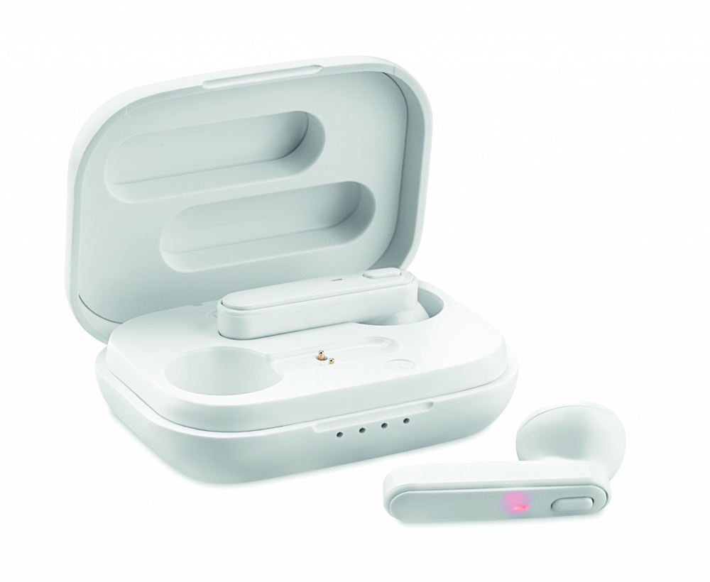 Logotrade promotional item image of: TWS earbuds with charging base