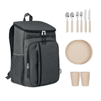 Logotrade promotional giveaway image of: Outdoor cooler bag 600D RPET