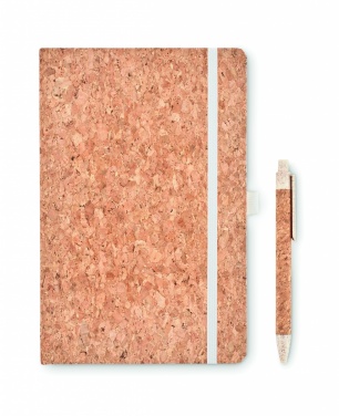 Logotrade advertising products photo of: A5 cork notebook with pen