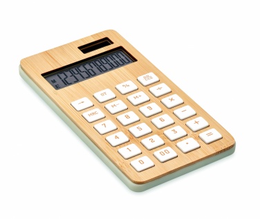 Logo trade promotional merchandise photo of: 12 digit bamboo calculator