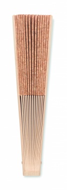Logotrade promotional gifts photo of: Wood hand fan with cork fabric