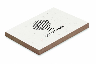 Logo trade promotional giveaway photo of: Grass/seed paper memo pad