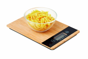Logo trade promotional products picture of: Bamboo digital kitchen scales
