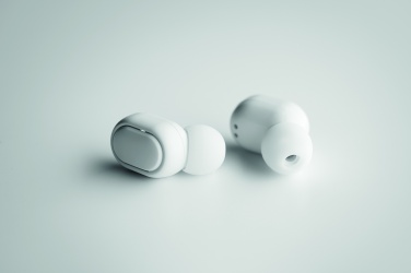 Logo trade promotional gifts picture of: Recycled ABS TWS earbuds