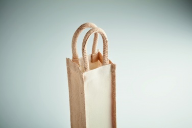 Logotrade promotional item picture of: Jute wine bag for one bottle