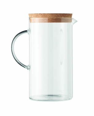 Logo trade promotional giveaways image of: Borosilicate glass decanter 1L