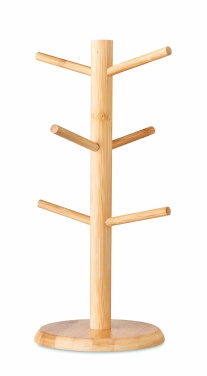 Logo trade business gift photo of: Bamboo cup set holder