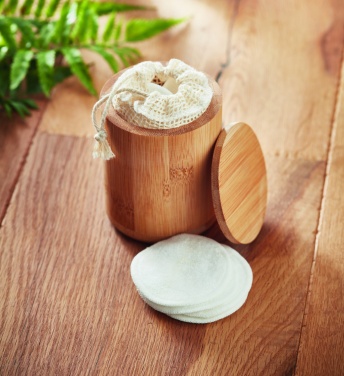 Logo trade corporate gifts picture of: Bamboo fibre cleansing pad set
