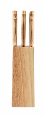 Logo trade business gifts image of: 5 piece knife set in base
