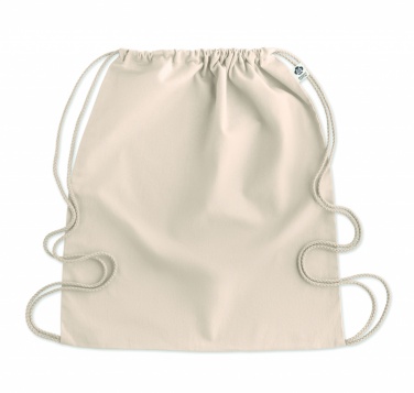 Logo trade advertising product photo of: Organic cotton drawstring bag