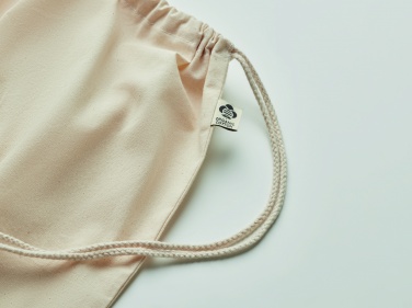 Logotrade promotional gift image of: Organic cotton drawstring bag