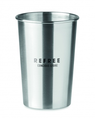 Logo trade business gifts image of: Stainless Steel cup 350ml