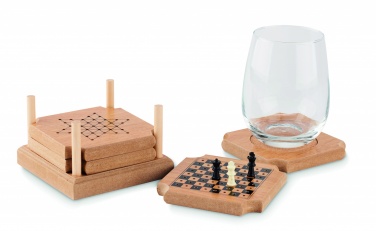 Logo trade promotional products picture of: 4-piece coaster game set