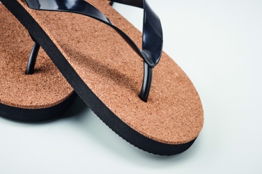 Logo trade advertising product photo of: Cork beach slippers L