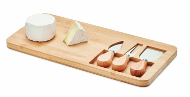 Logo trade promotional item photo of: Bamboo Cheese board set Leipzig