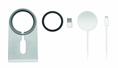 Logo trade corporate gifts picture of: Portable magnetic charger 15W