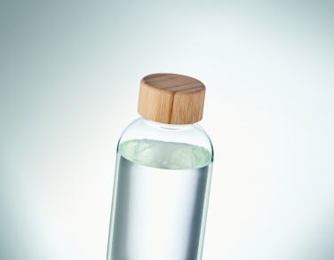 Logotrade corporate gift picture of: Glass bottle 650ml bamboo lid