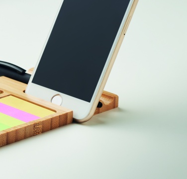 Logotrade promotional product picture of: Bamboo desk phone stand