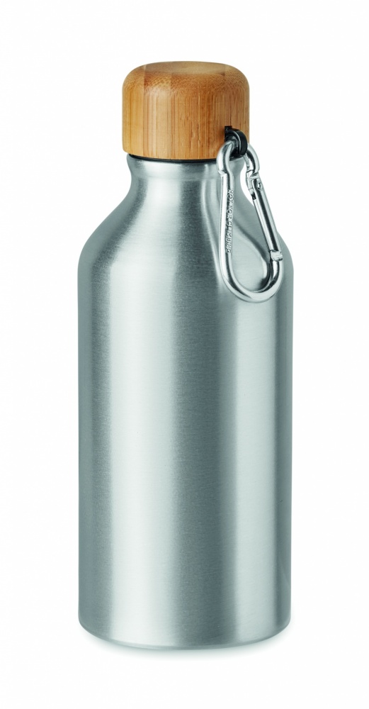 Logo trade business gifts image of: Aluminium bottle 400 ml