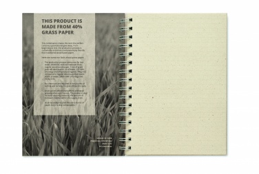 Logotrade promotional items photo of: A5 grass notebook 80 lined