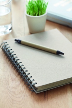 Logotrade corporate gift picture of: A5 grass notebook 80 lined