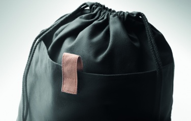 Logo trade promotional product photo of: Recycled cotton drawstring bag
