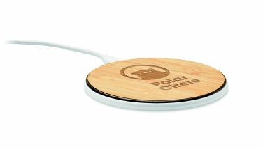 Logotrade promotional item picture of: Bamboo wireless charger 10W
