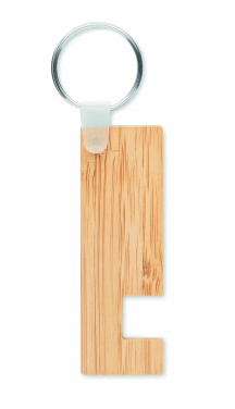 Logotrade promotional product image of: Bamboo stand and key ring Savonlinna